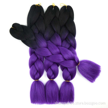 wholesale yaki straight synthetic jumbo braiding hair weft in hair extensions
